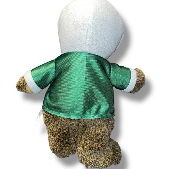 Boston Celtics Teddy Bear Plush Hoodie 14" T-Shirt NBA Basketball Fan Baby Gift - Picture 8 of 11